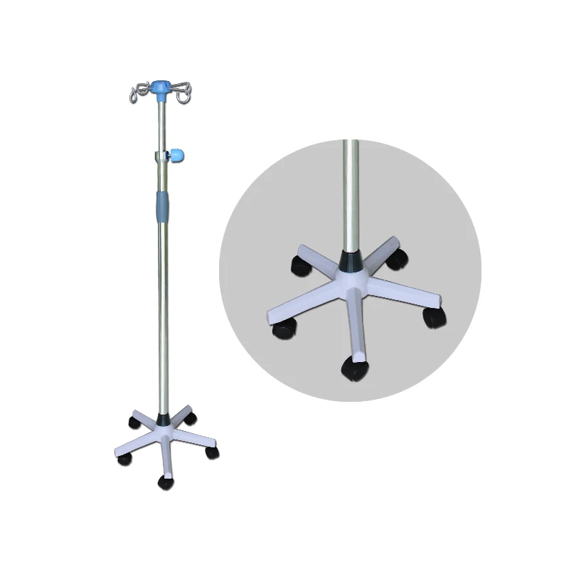 
RC-LK5-4 Stainless Steel Hospital medical Infusion iv drip stand for medical 