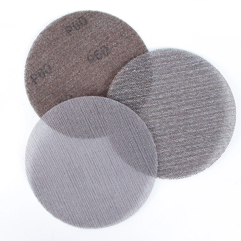 Factory Price 150mm Sharp Net Abrasive Disc Aluminum Oxide Dust Free Round Mesh Abrasive Paper Disc