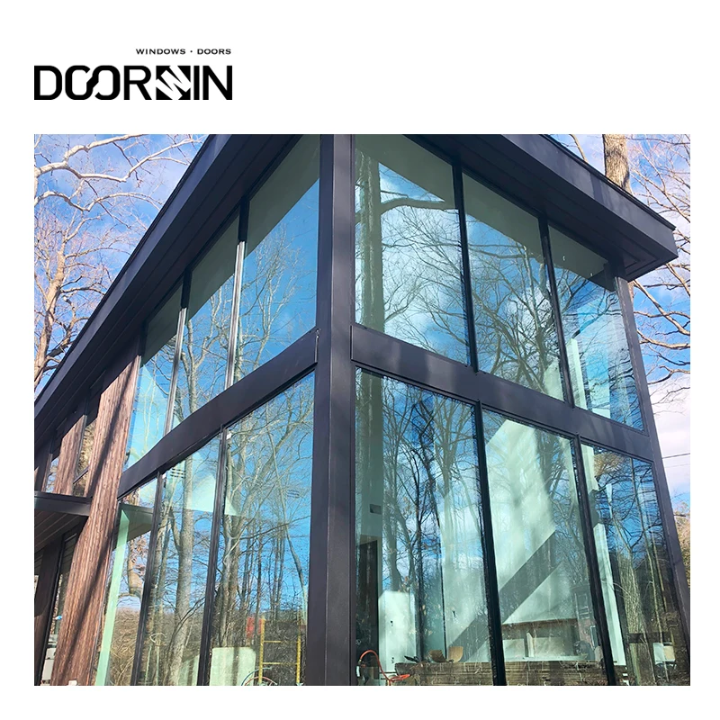 Doorwin Residential Delaware USA Project Hot Selling Maximize Light Narrow Frame Aluminum And Glass Windows