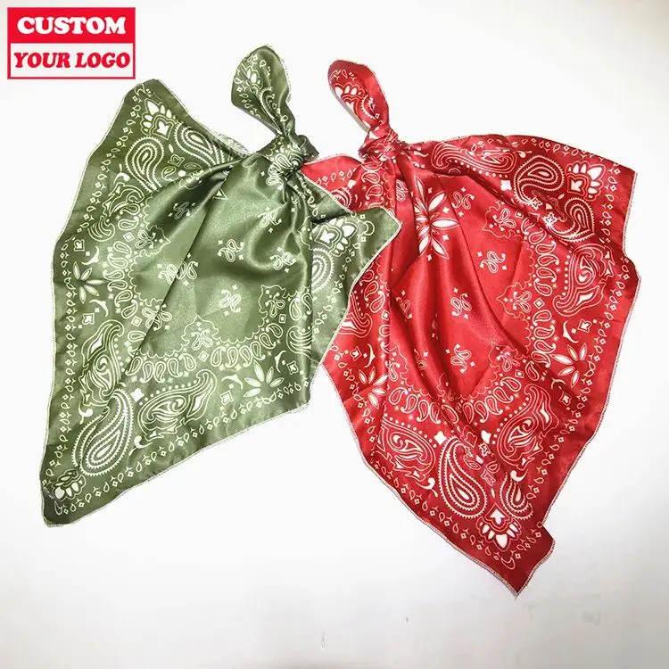 Wholesale Sublimation Custom Bandana With Customizable Size 100% Cotton Bandana Cotton Fabric