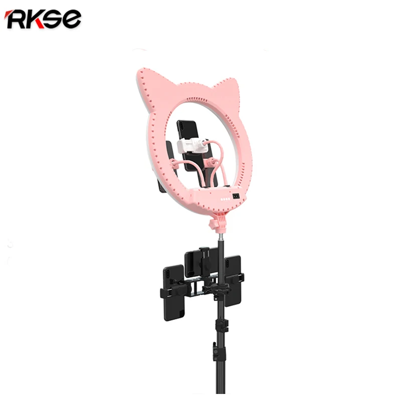 2021 RK45 Cute Cat 20 inch 55w Ring light 408 pcs led studio photography 20 inch professional audio video & lighting