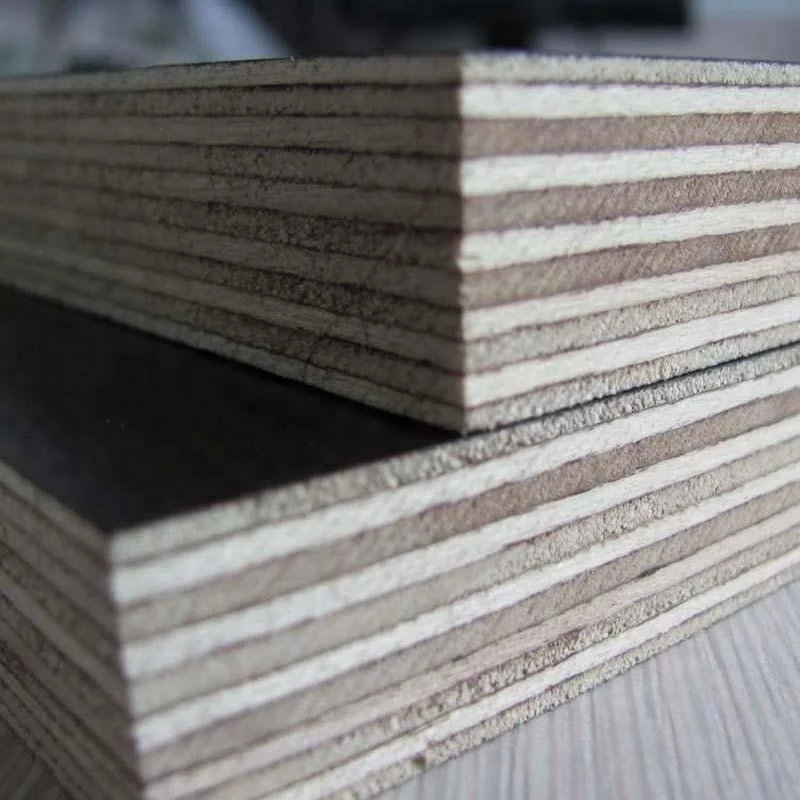 Phenolic Waterproof Film Faced Plywood 18mm Concrete Formwork System Brown Film Faced Plywood