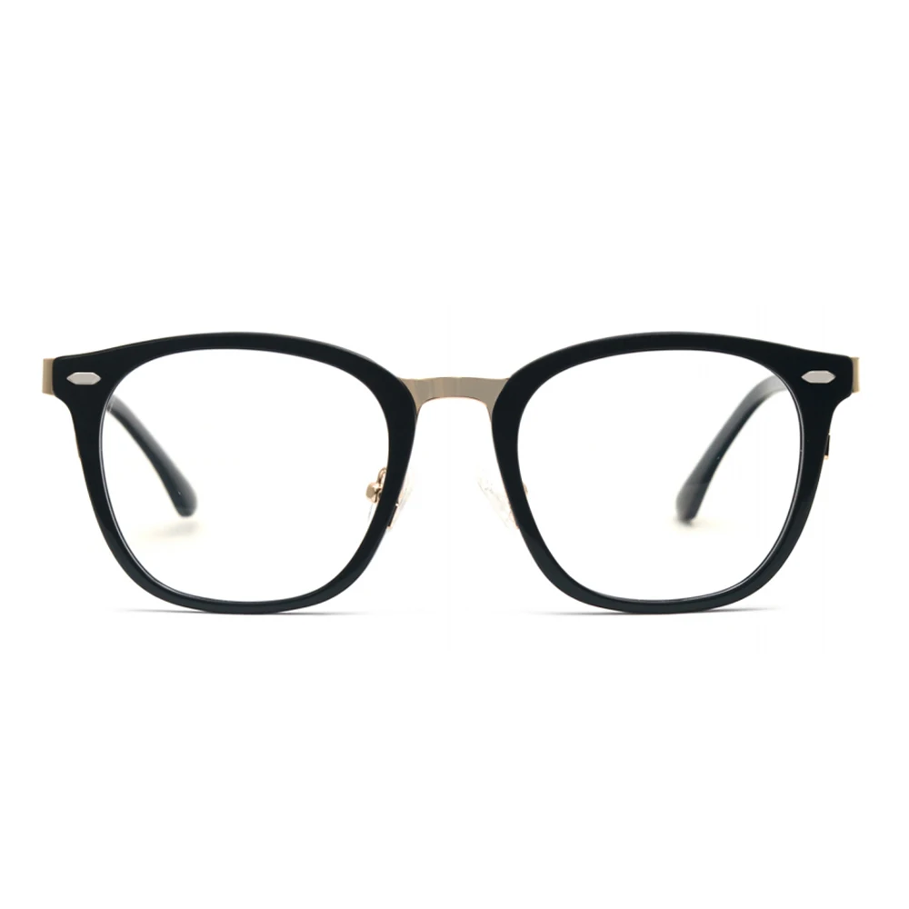 Magnetic Clip on Sunglasses Round Eyeglasses Polarized UV Protection Retro for Men Women Black TAC Unisex Metal Acetate