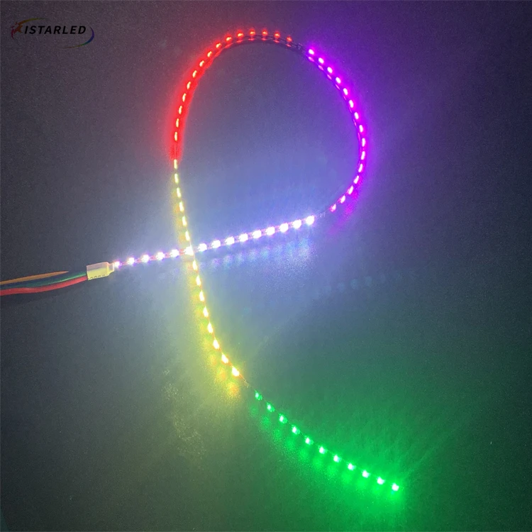 so tiny 3mm addressable programmable individually apa102 2020 150led rgb pixel flexible smart led strip