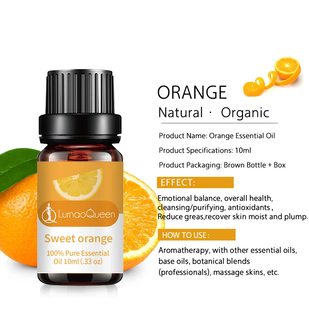 Orange essential oil emotional balance cleansing purifying antioxidants reducing oily skin moisturizing and plumping