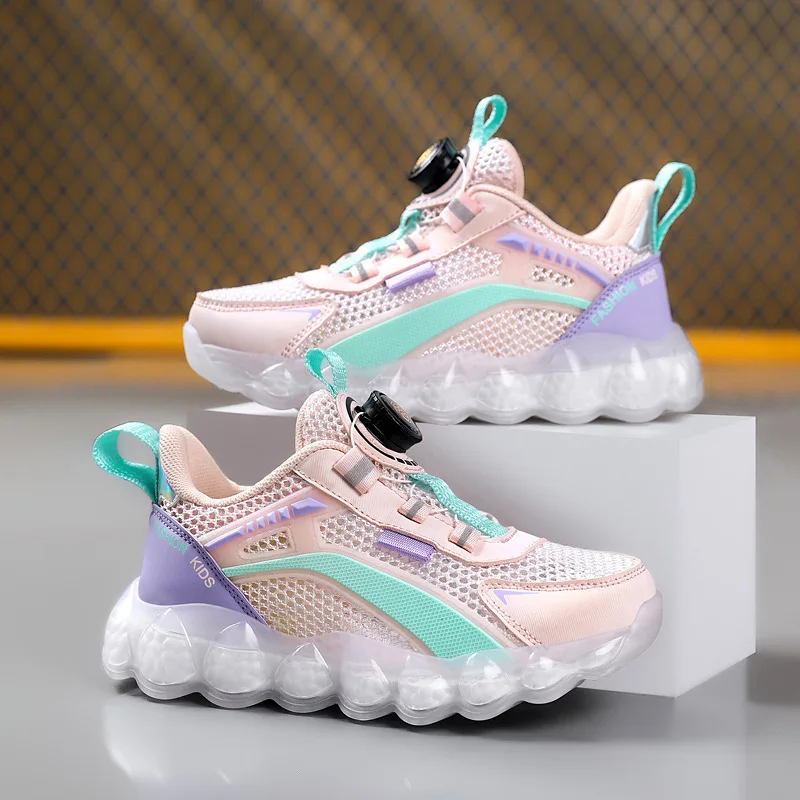 Pink sneakers for kids Casual sports shoes for girls without lace sneakers for kids.