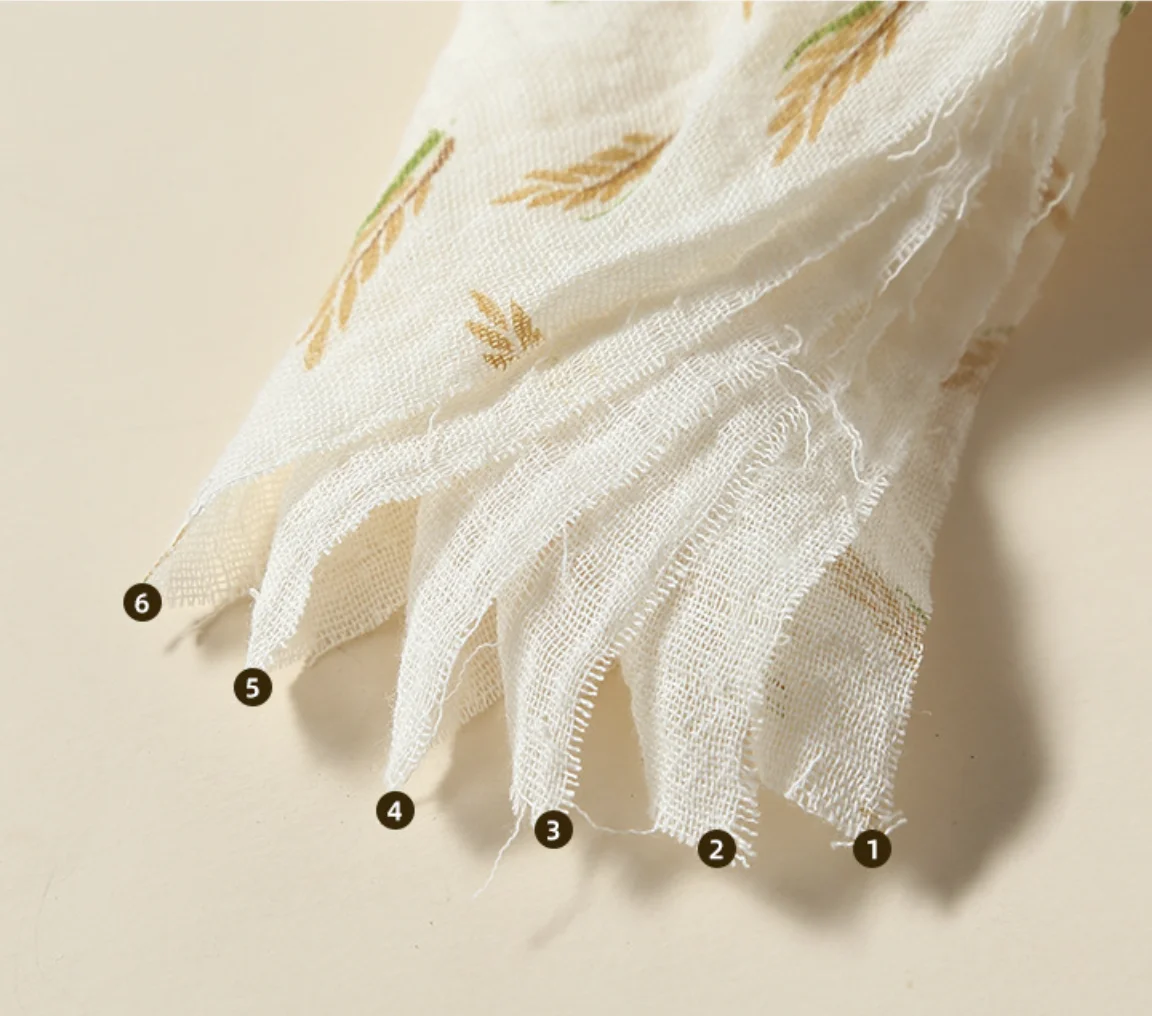 100% Cotton Super Absorbent Baby Muslin 6 layers printing Bibs for Eating Drooling and Teething colorful bandana organic muslin