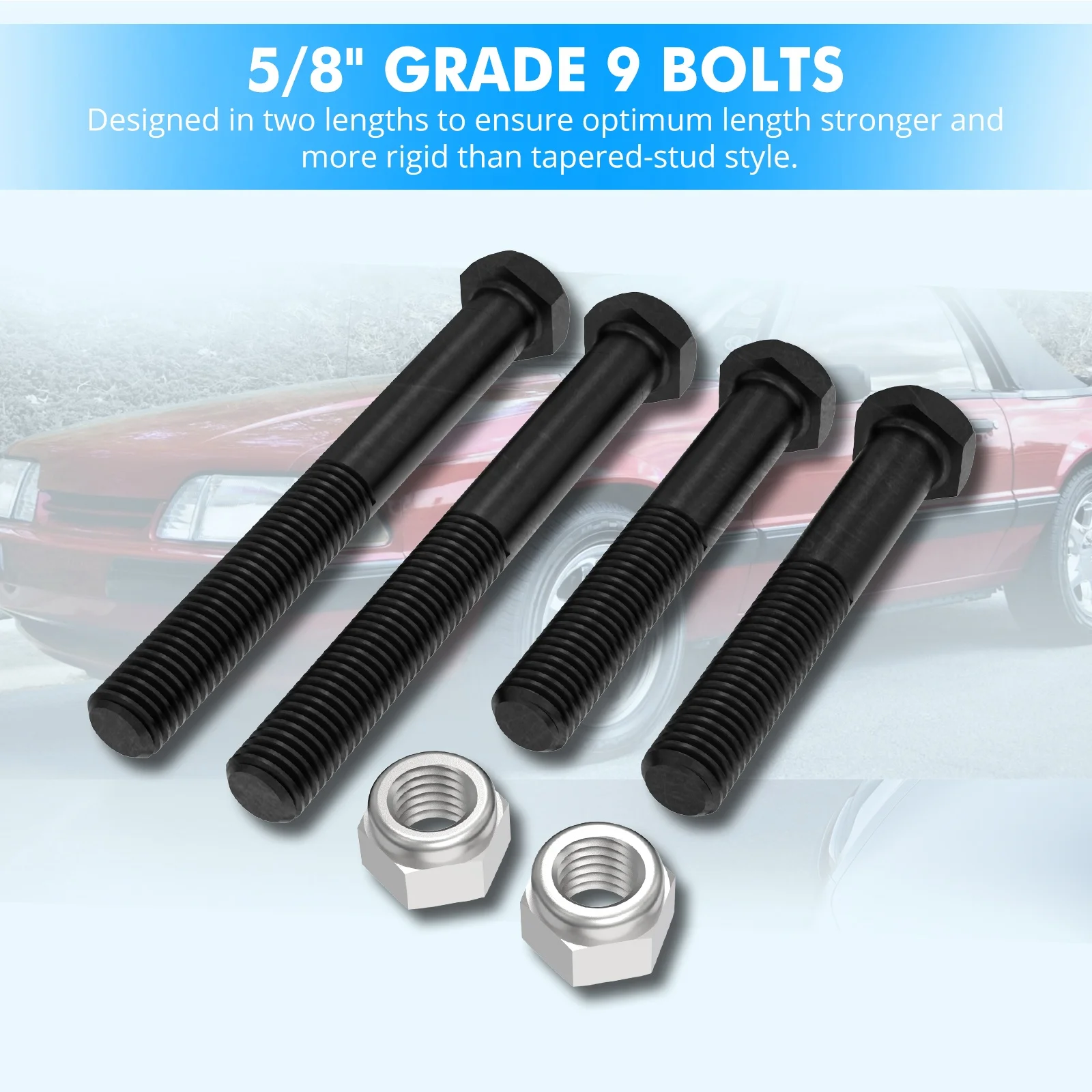 NiceCNC Adjustable Outer Tie-Rod Ends Maximum Bump Steer Kit For Ford Mustang 1979 1980-1991 1992 1993 #9121064703