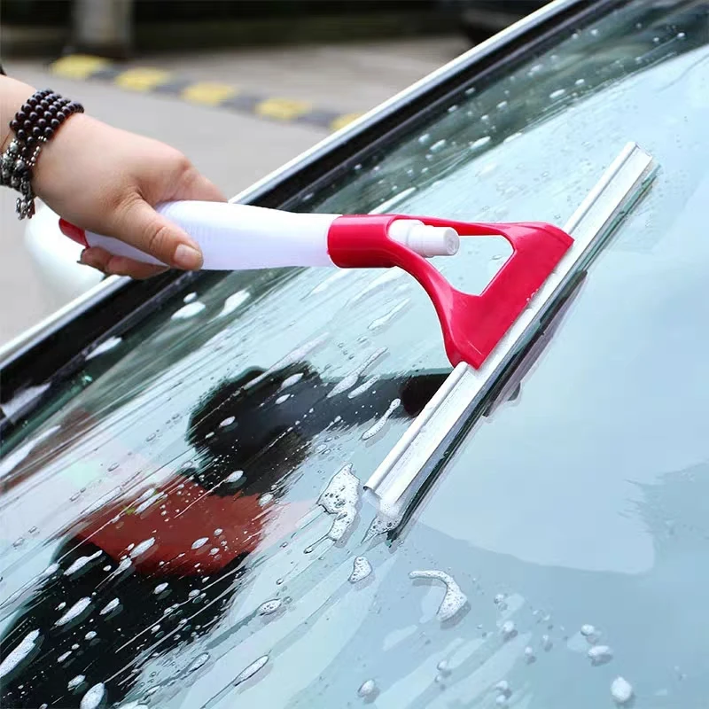 Multifunctional spray bottle glass cleaning wiper Window Squeegee