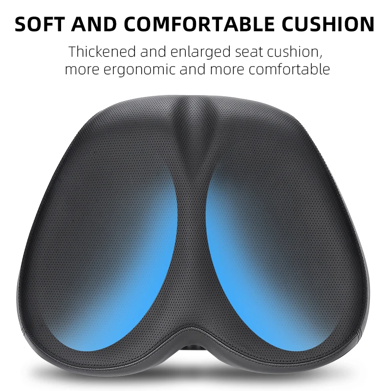 West Biking Wide Soft  Bicycle Saddle Breathable Waterproof  Bike Saddle Shock-absorbing and Pressure-resistant Cycling Saddle