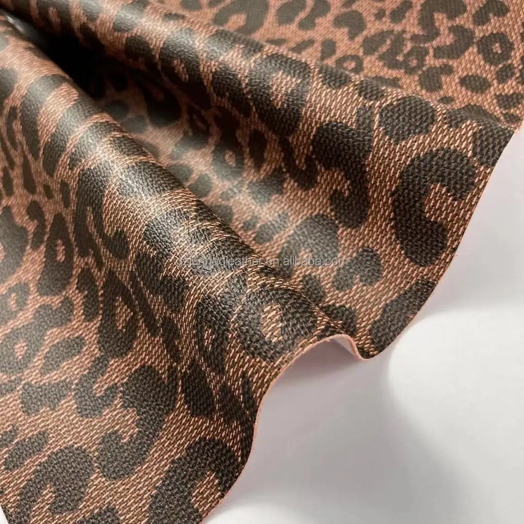 Popular leopard print encryption elastic cloth bottom scratch resistant leather