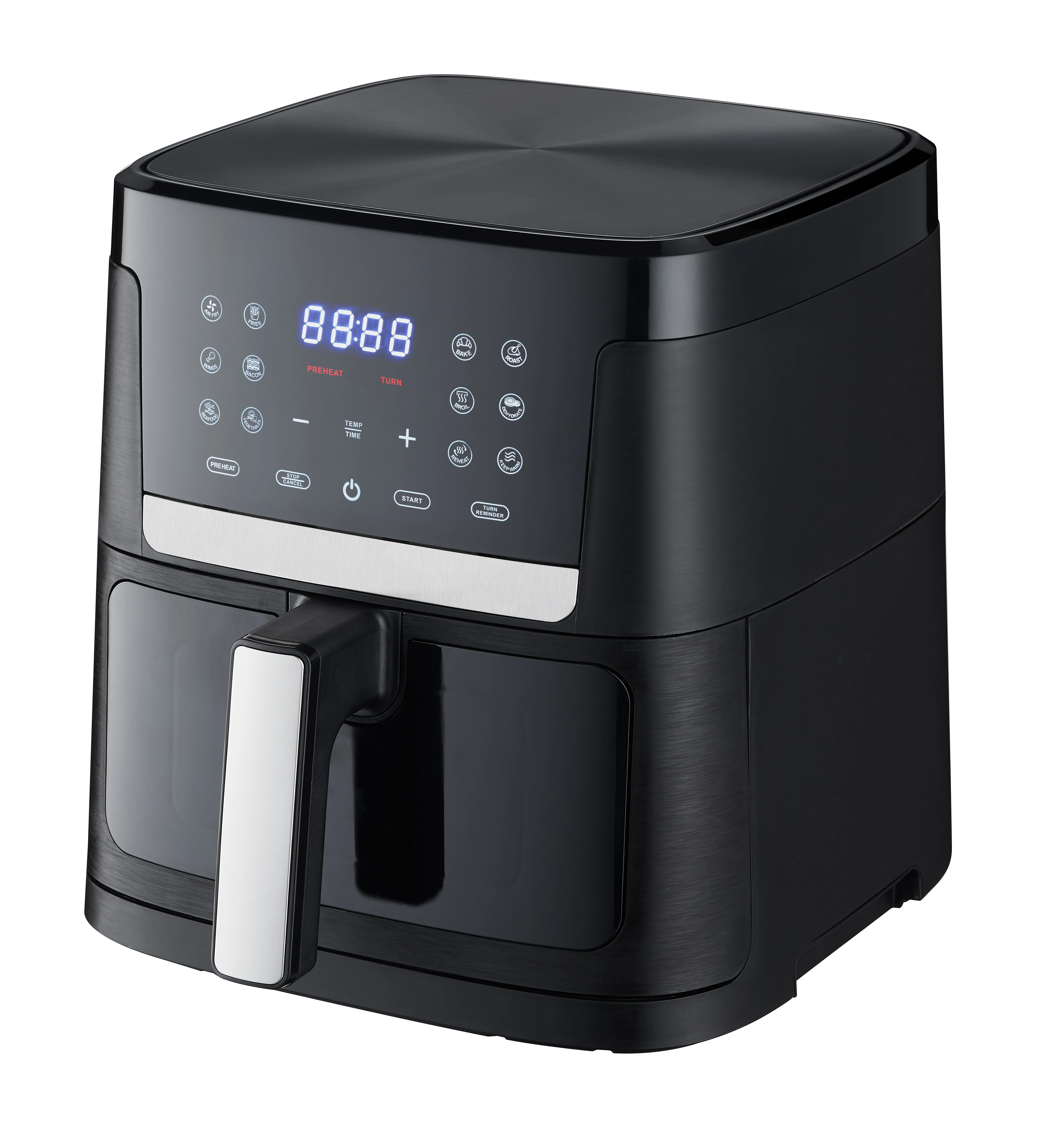 Best price hot wonderful modern beautiful smart touch screen adjustable window household 7 liter air fryer