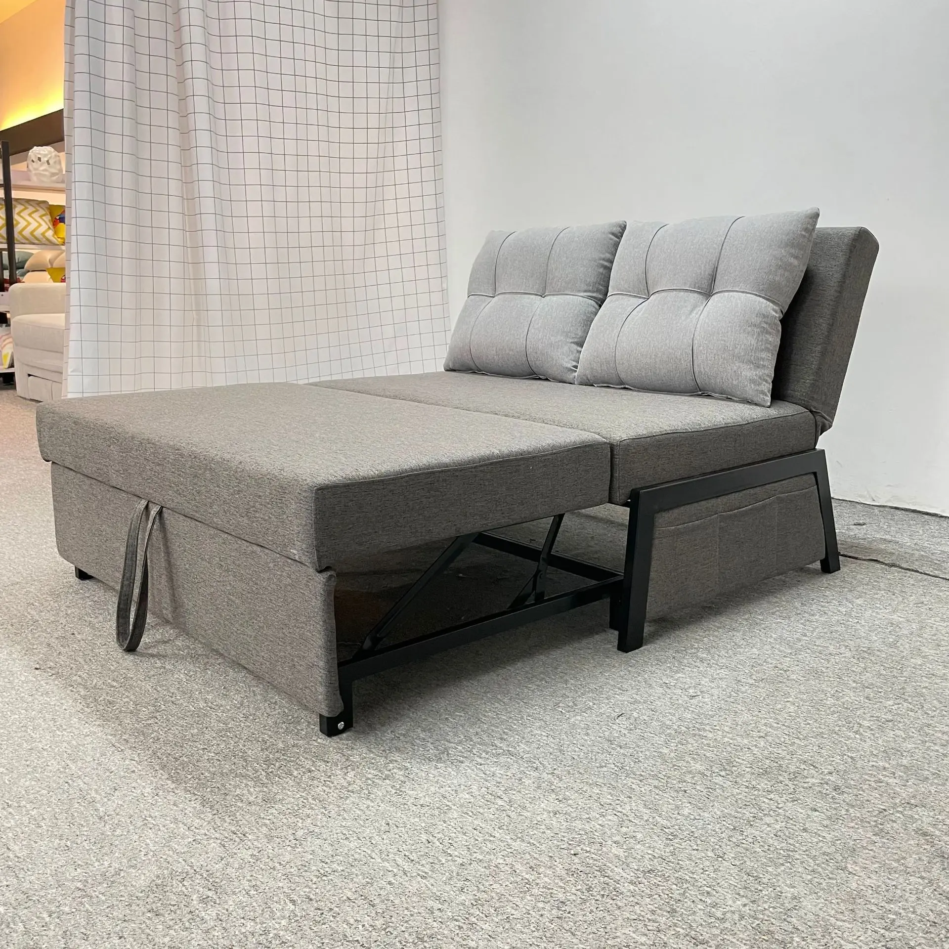 Multi functional Upholstered sleeping sofa bed set Living Room Sofa Bed European Style Functional Fabric Folding Single Sofa Bed