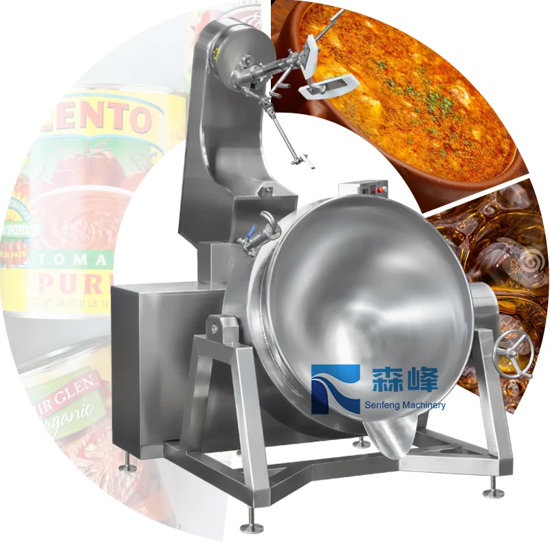 2021 Hot Sale Factory Barquillos Cooking  Equipment Machine Restaurant Meat Cooking Machine Mixer With Large Production