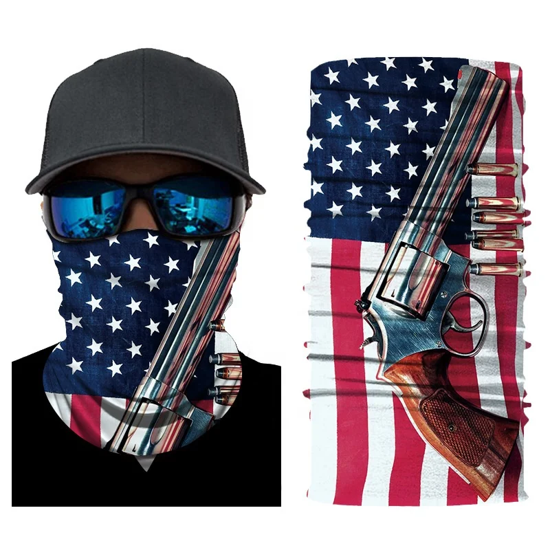 Fashion Bufanda Tubular Hijab Camo Bandana Scarf Seamless Neck Tube Bandana Standard  Men Bandana