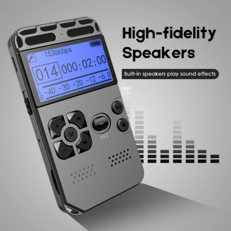 Special Design Big Screen Voice Recorder V35 8G 16GB 32GB  Mini Digital Voice Recorder for Students Journalists and Lawyers