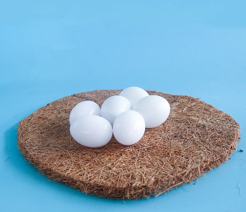 Hot Sale Cheap Price Plastic Fake Pigeon Egg White Solid Plastic Realistic Dummy pigeon Eggs for Hatching Breeding