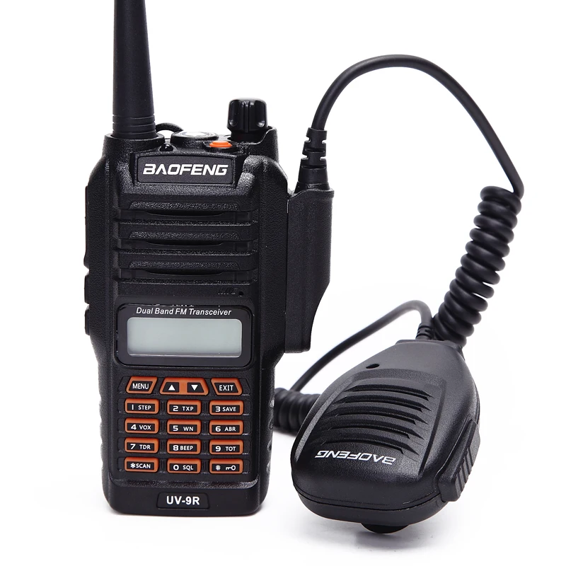  Baofeng дешевые 2 Pin иди и болтай walkie talkie “иди оригинальный удобный Ручной PTT Динамик Микрофон плечо для UV-9R BF-A58