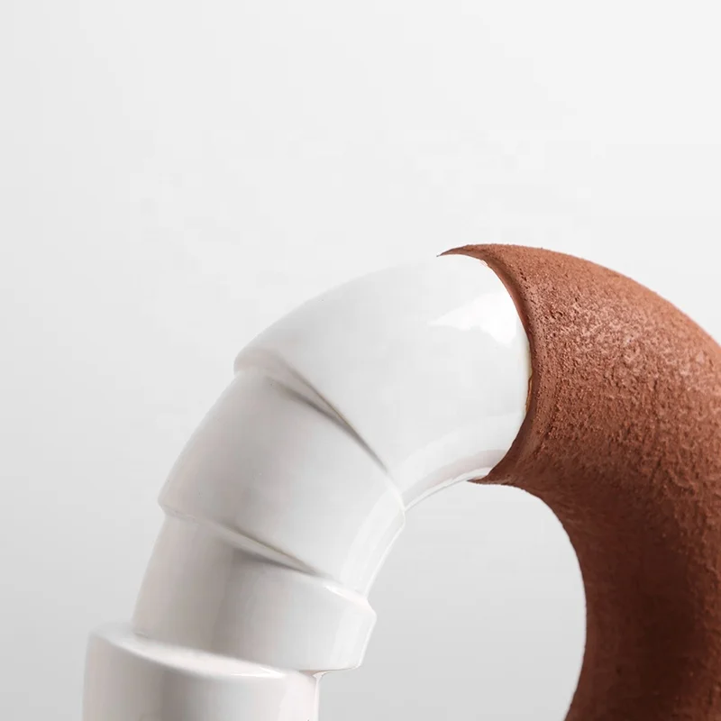 Flolenco Modern Geometry Art Home Decor Wholesale Porcelain Ornament Ceramic Home Decor Items