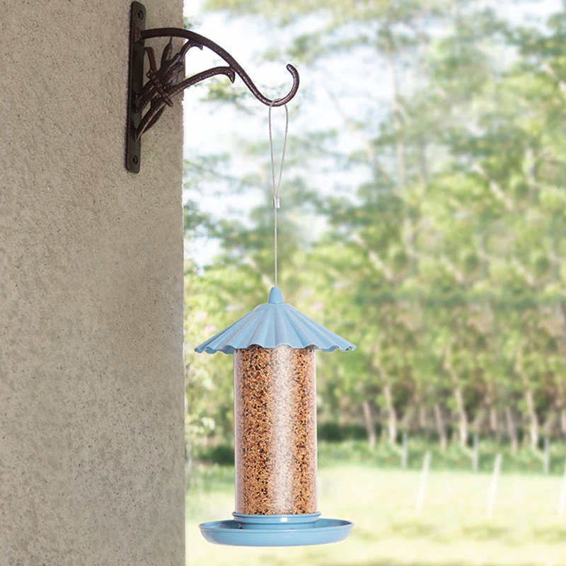 New Factory Custom OEM Outdoor Courtyard Garden Hanging Automatic Metal Hummingbird Seed Food Feeder Wild Bird Feeder