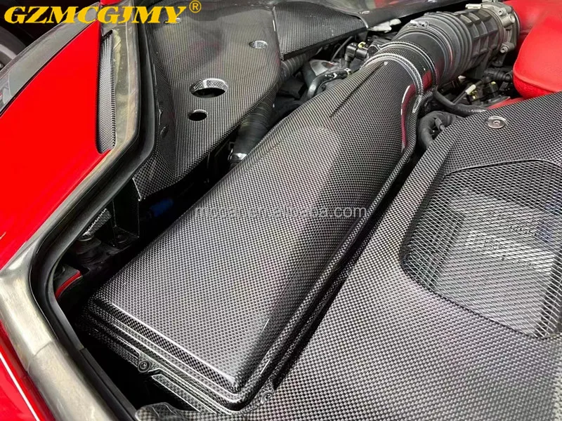 High quality air duct suitable for Ferrari 812 carbon fiber engine hood intake manifold sill trim