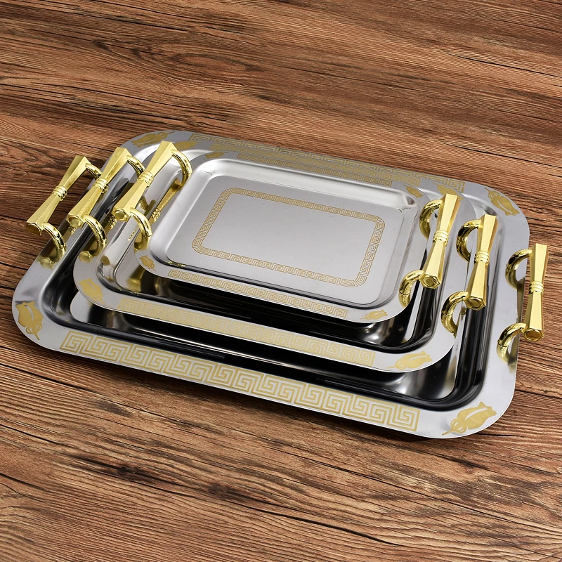 
Hot sale Stainless Steel Serving buffet tray hotel suppliesbest price Factory Supply Low MOQ Handle Oval Logo custom OEM 