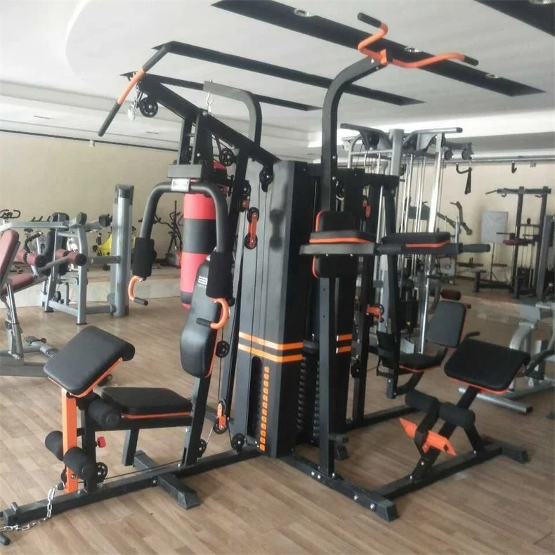 Home gym fitness equipment multi station 5 Station Power Multi Functional Machine comprehensive trainer