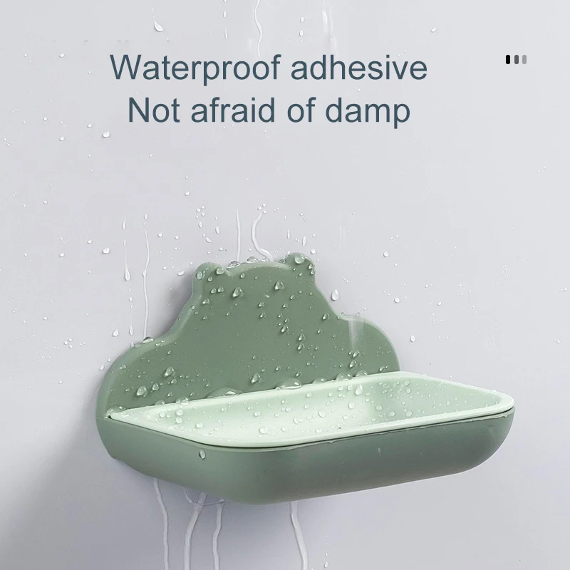 High quality drain plastic wall bathroom soap holder shower soap storage box plastic soap dish