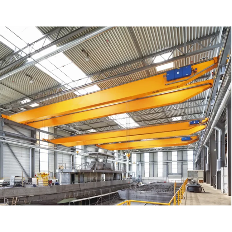 New 30T Dual Girder Bridge Crane Ceiling-Mounted Workshop Use Manufacturing Plants Farms 20m Max Featuring Motor Gear PLC