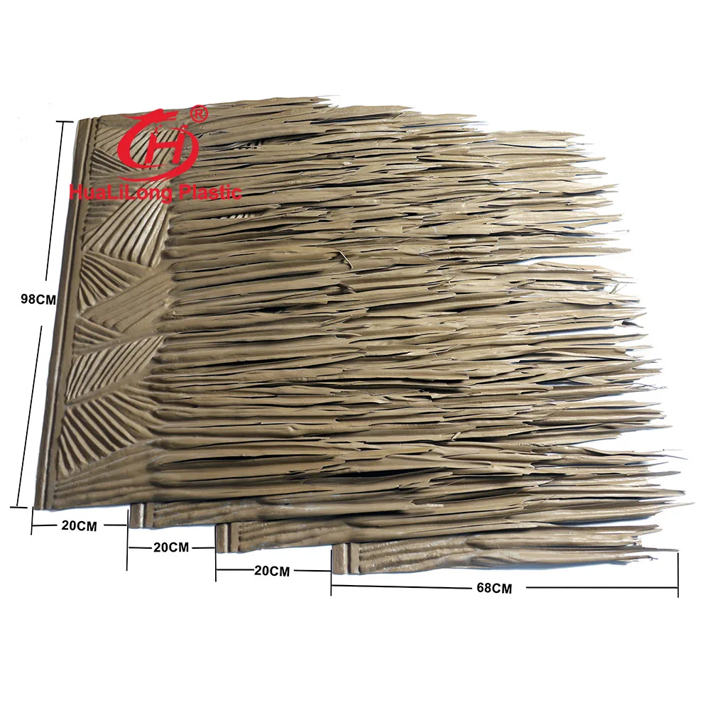 hot sale New  african artificial synthetic palp tiki hut beach resort thatch palm thatch roofing Thailand Roof Thatch
