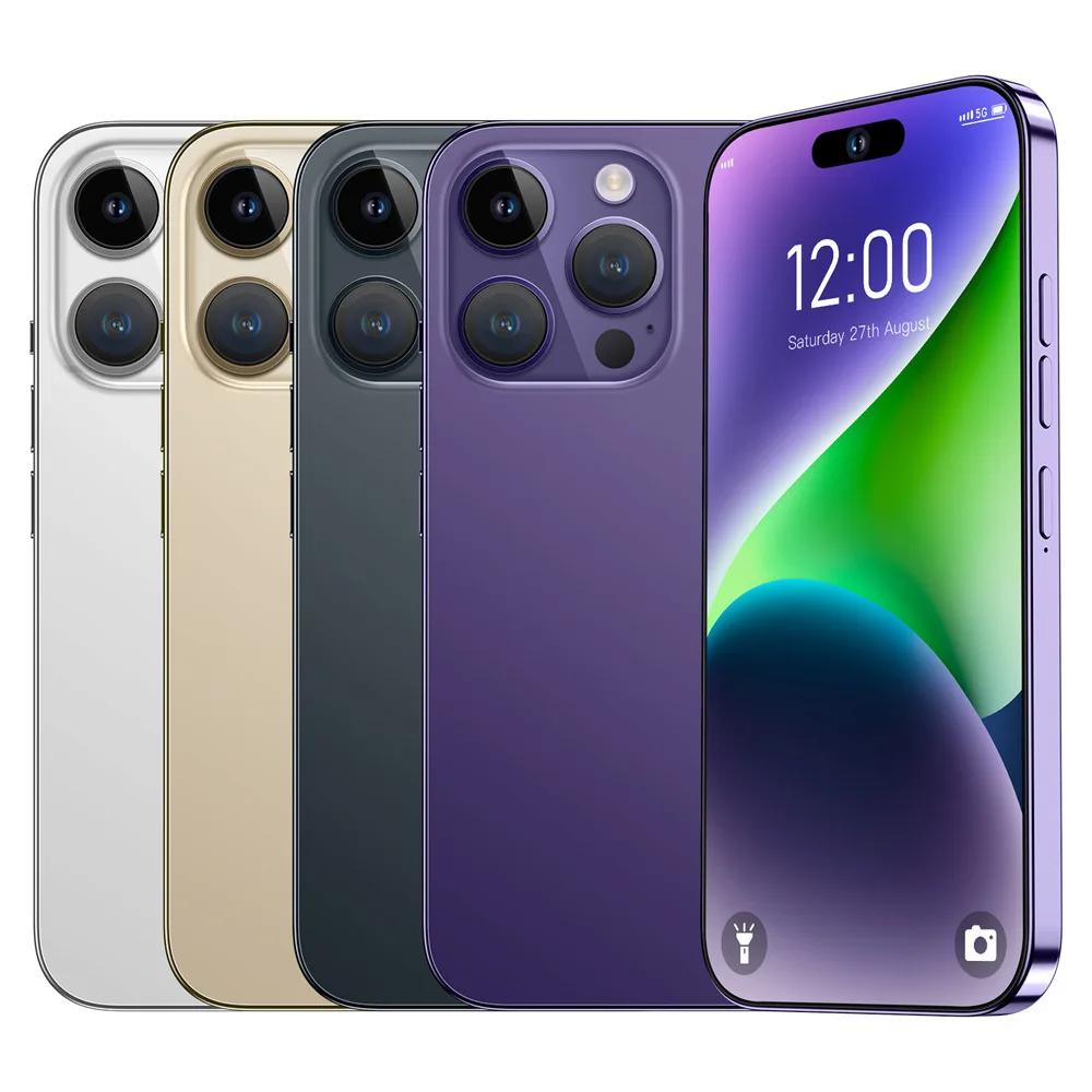i15 Pro Max 6.7inch Android 13 Smartphone Unlocked 108MP Rear Camera Smart Features English & Spanish Operating Languages