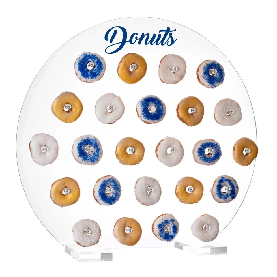 VONVIK Professional Manufacturer Clear Donut Wall Acrylic Donut Wall Display Acrylic Round Donut Wall