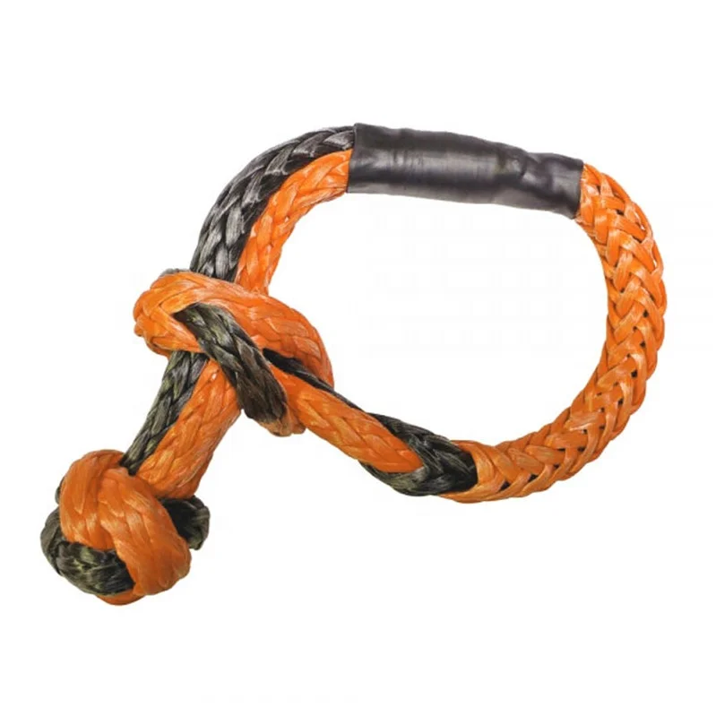 China Strong U Hook Soft Shackle Tension Universal Off-Road Tow Recovery Strap Rope Buckle Car Accessories Tools Rope Shackle