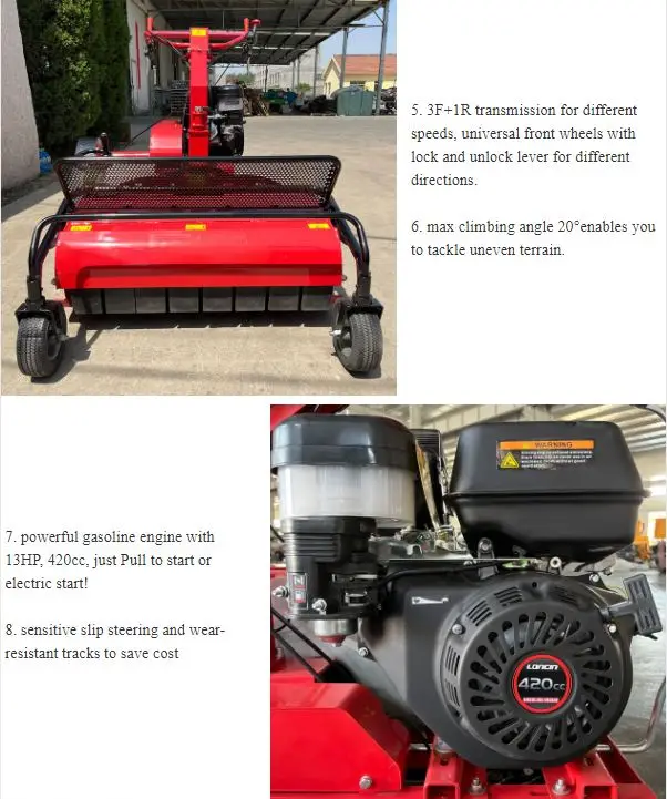 Factory wholesale garden agriculture hand push small flail mower tractor mower lawn custom iron manual grass cutting machine