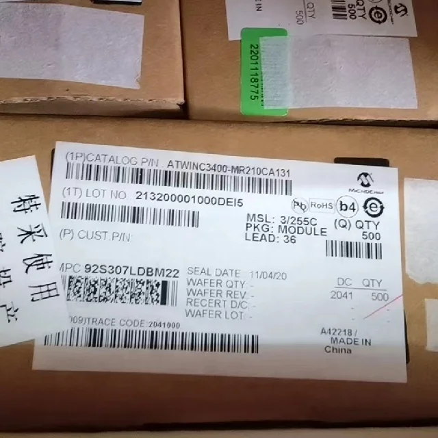 ATWINC3400-MR210CA131 RX TXRX MODULE WIFI CHIP SMD WiFi 802.11b/g/n now and Original