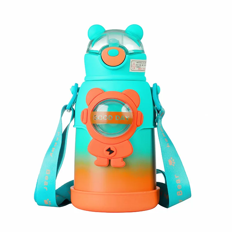 500ml Large Stainless Steel Insulated Water Bottles , Student Water Jug with BPA Free Spout Lid