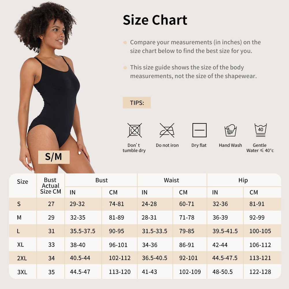 S-SHAPER Seamless Spandex Scoop Neck Bodysuit Smooth Comfort Extra Lift Supportive Shaping Durable Nylon Material Shapewear