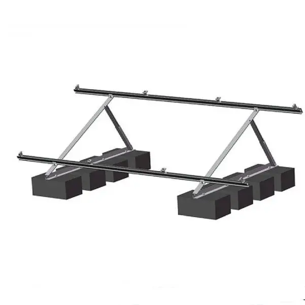 Module Grounding Mounted Brackets Steel PV Racking Solar Pile Mount Structure Bracket Of Ground Mounting System
