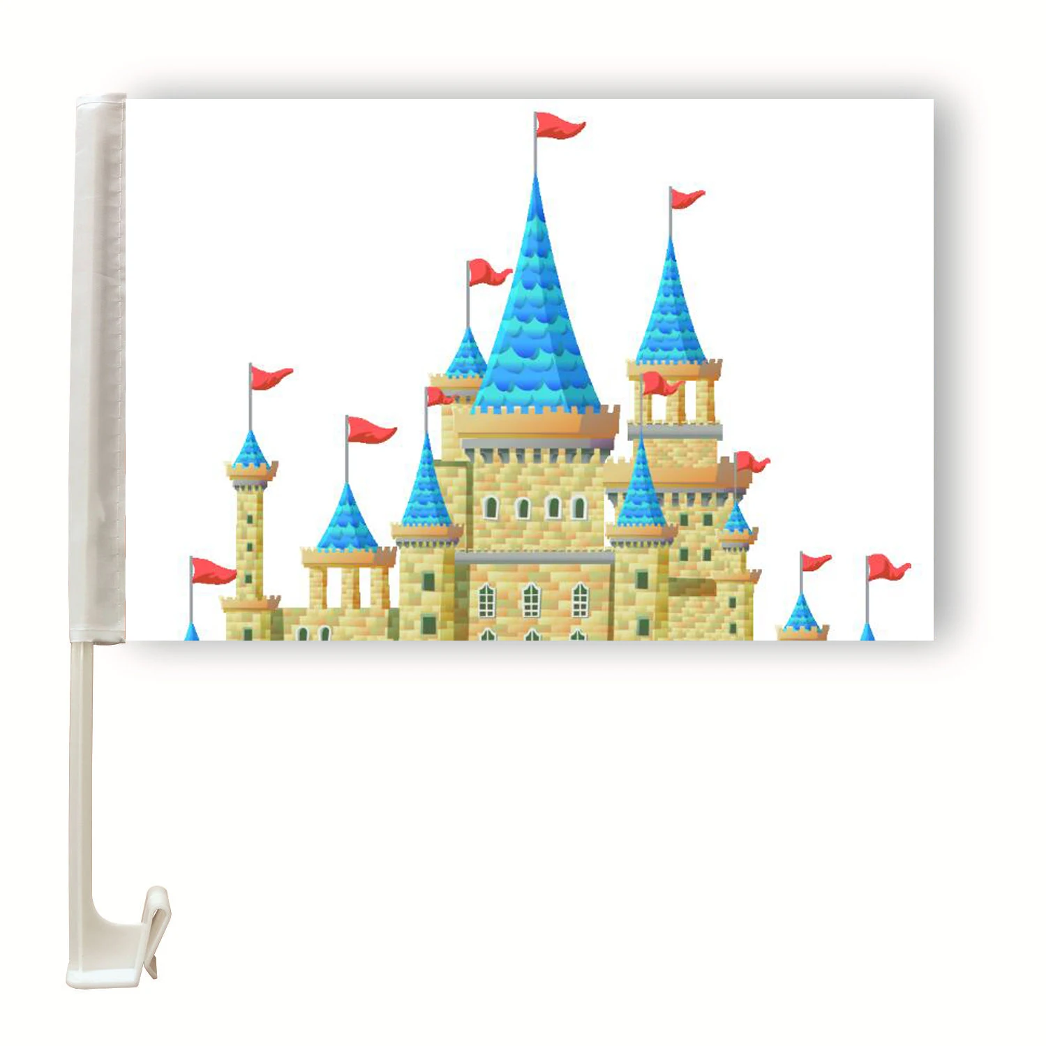 Оптовая продажа, китайская фабрика, печать на заказ, маленький флаг для автомобиля