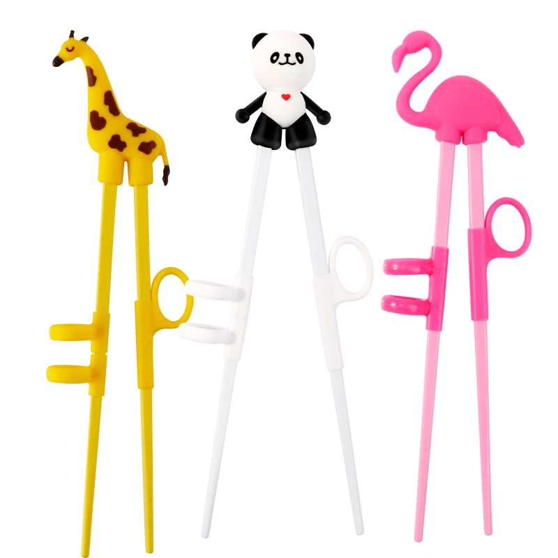 Reusable Portable Food Grade Standard China Panda Model Baby Training Chopsticks
