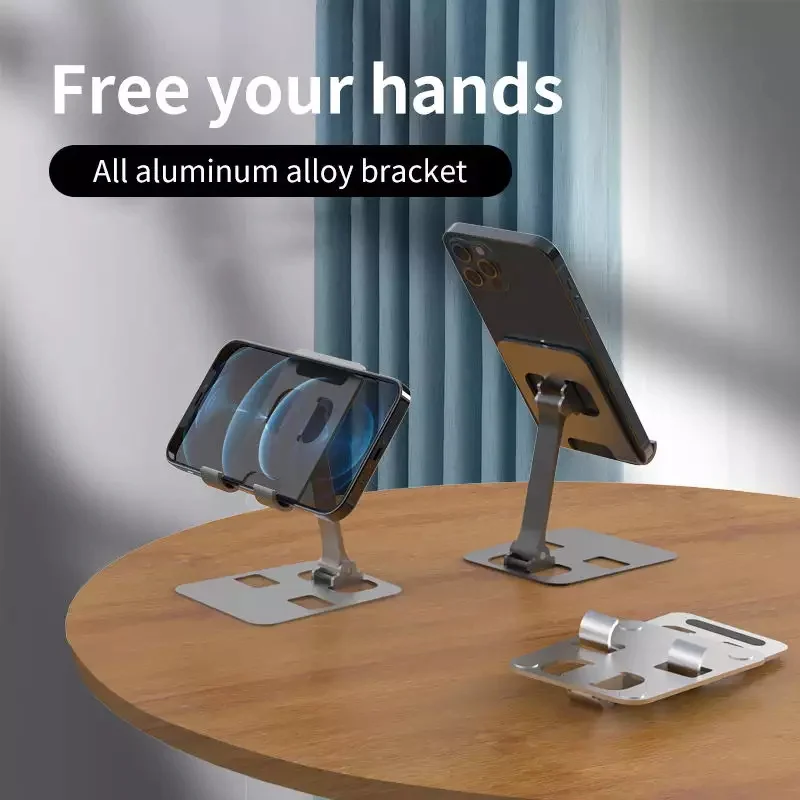 2022 New Universal China Foldable Aluminum Alloy Mobile Phone Holder Portable Adjustable Tablet Stand