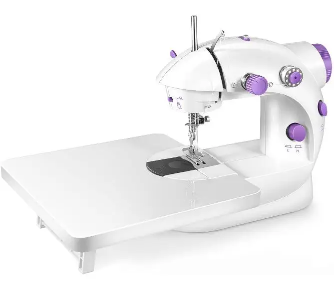 2022 New Mini Sewing Machine with Extension Table Portable Dual Speed with Needle Protection