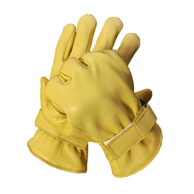 Buy cheap driving gloves yellow baseball gloves leather work gloves with logo