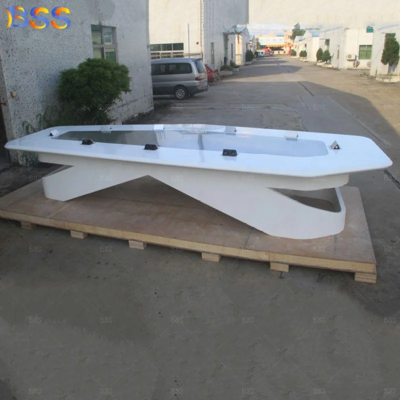 Malta OEM Marvelous Multifunction Pop-Up Box Pure White Artificial Marble Top Big Office Boardroom Table Conference