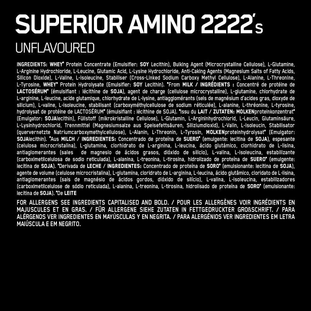 Оптимальное питание, превосходные аминокислоты 2222 в таблетках, полные незаменимые аминокислоты, EAAs, 320 шт.