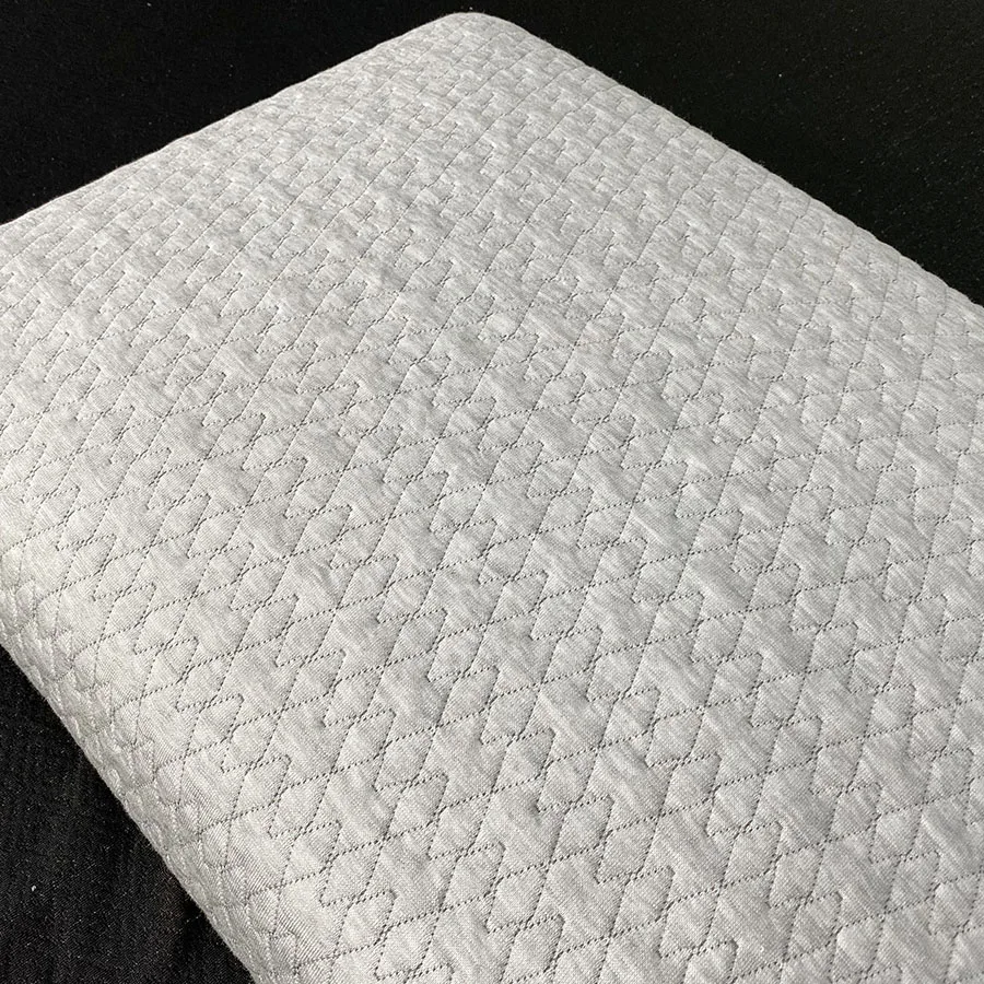 2022 New Style Knitted Mattress Ticking Fabric With Hemp Grey For Home Textile