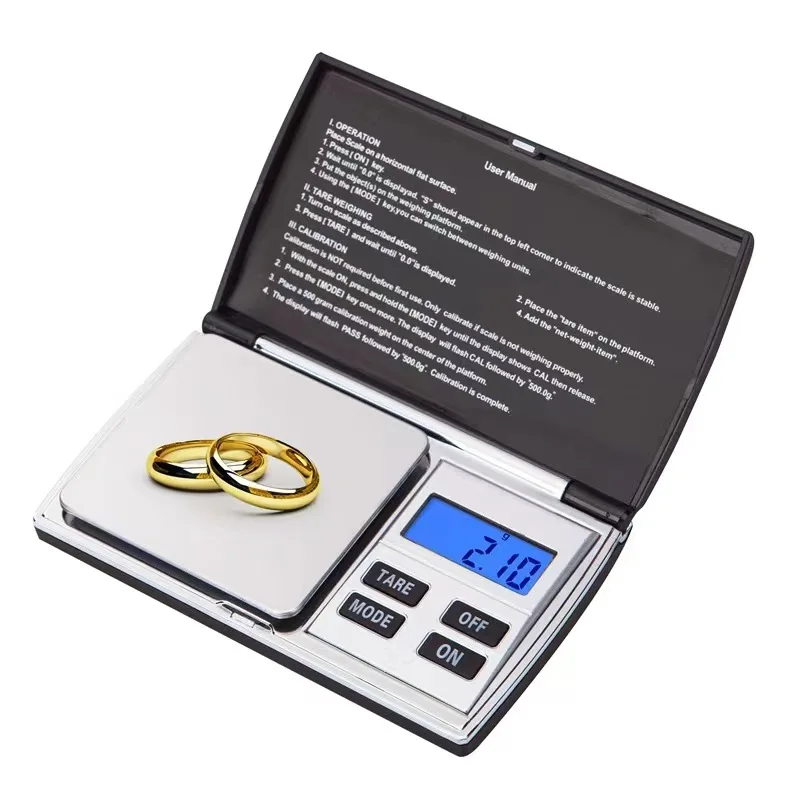 500g 0.01g Mini Portable  Digital accurate Balance Electronic Pocket Jewelry Gold Diamond Weighing Scale