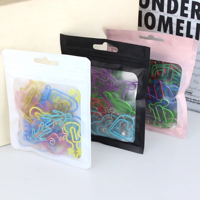 Office supplies paper clips creative metal paper clip 30pcs pocket multi - Style Cartoon shaped paper clips