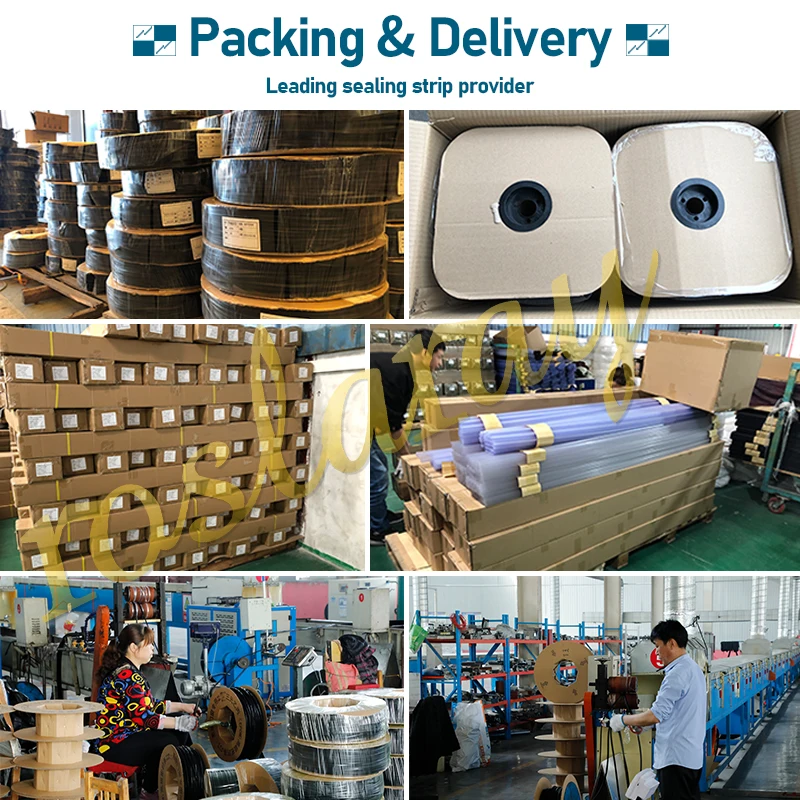 Seal Strip Factory Rubber Gasket Aluminium Door and Windows Apposite Slotted Door Rubber EPDM