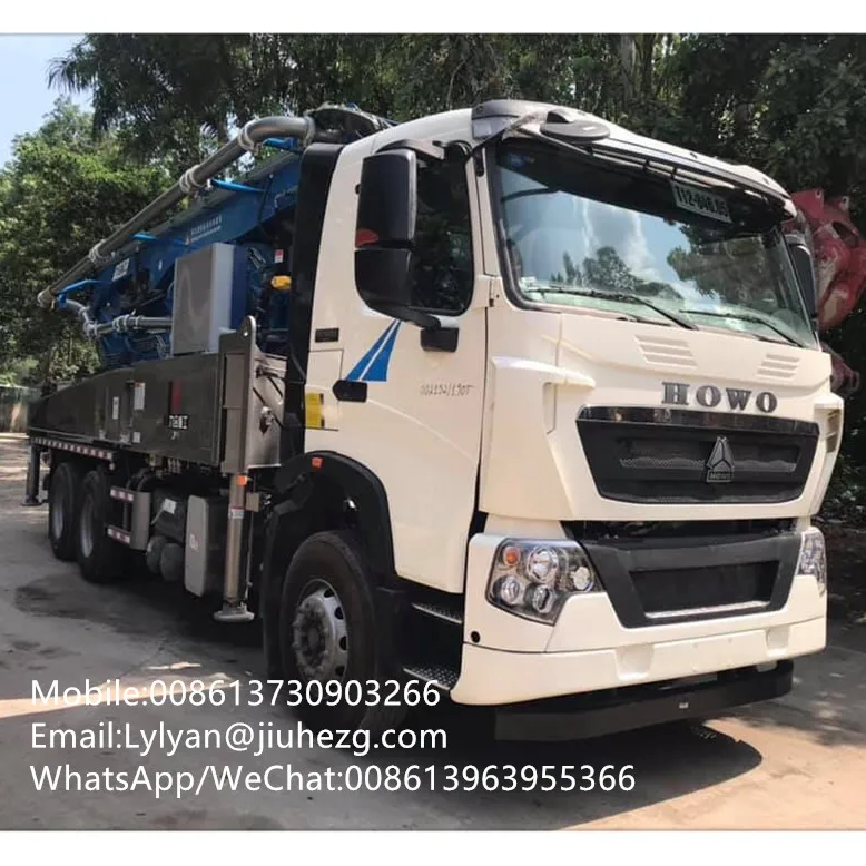 6x4 38m professional in China with ISO9001&CE  concrete pump truck